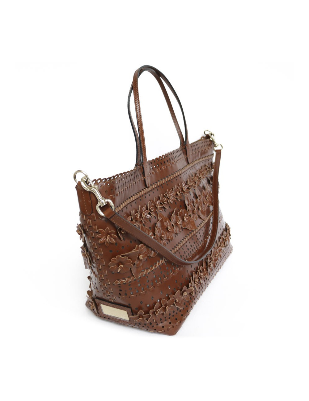 Cabas VALENTINO Garavani cuir fleurs