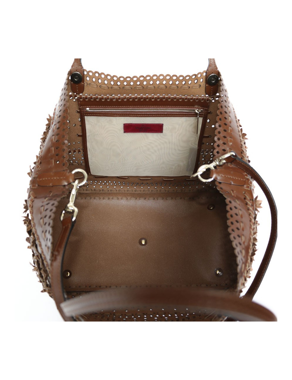 Cabas VALENTINO Garavani cuir fleurs