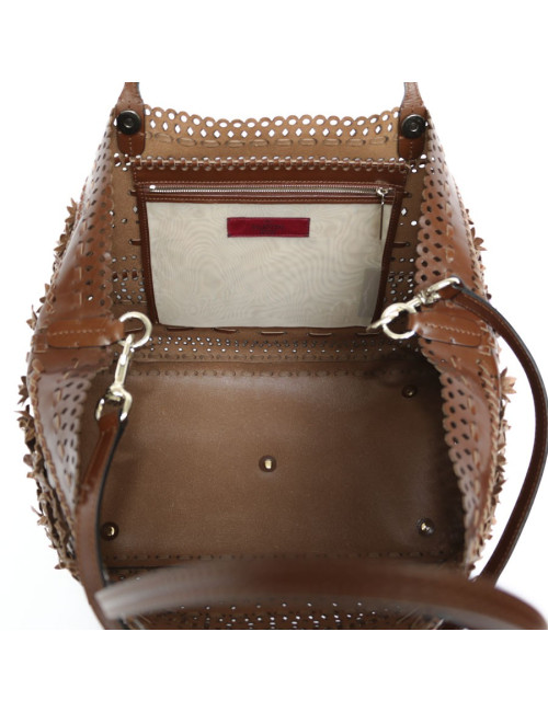 Cabas VALENTINO Garavani cuir fleurs