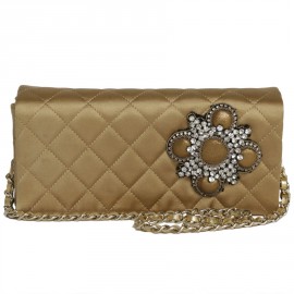 CHANEL Couture Evening Bag in Coppered Silk Satin
