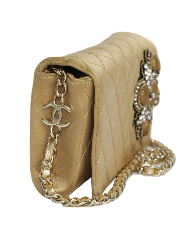 CHANEL Couture Evening Bag in Coppered Silk Satin