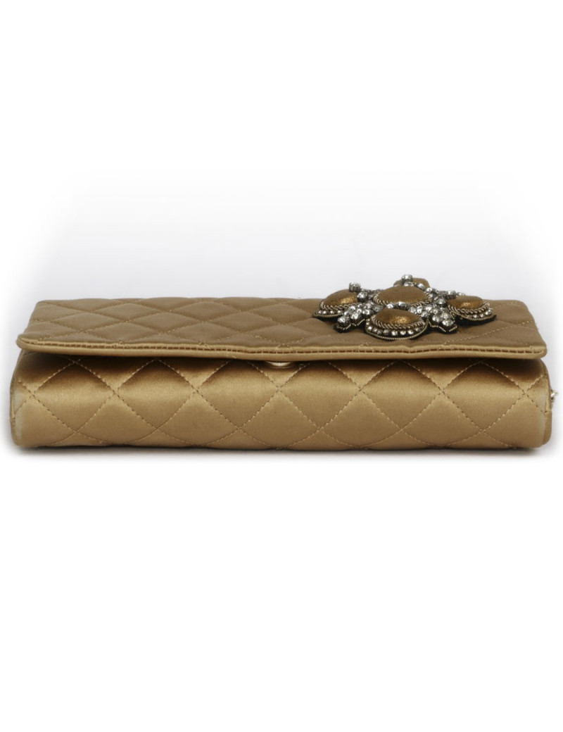CHANEL Couture Evening Bag in Coppered Silk Satin