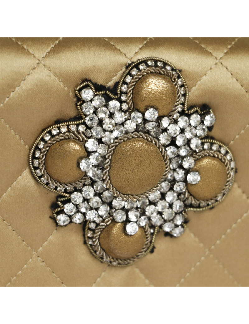 CHANEL Couture Evening Bag in Coppered Silk Satin