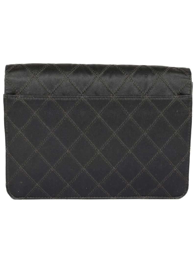 Sac du soir CHANEL soie noire
