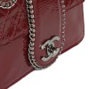 Mini CHANEL Flap bag in Burgundy Patent leather
