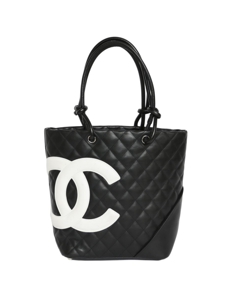 Sac CHANEL "Cambon" cuir matelassé noir