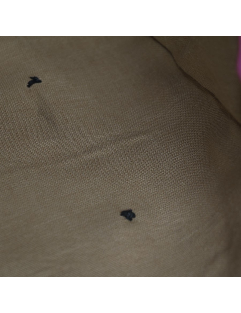 FENDI handbag in canvas with brown striped and its matching scarf