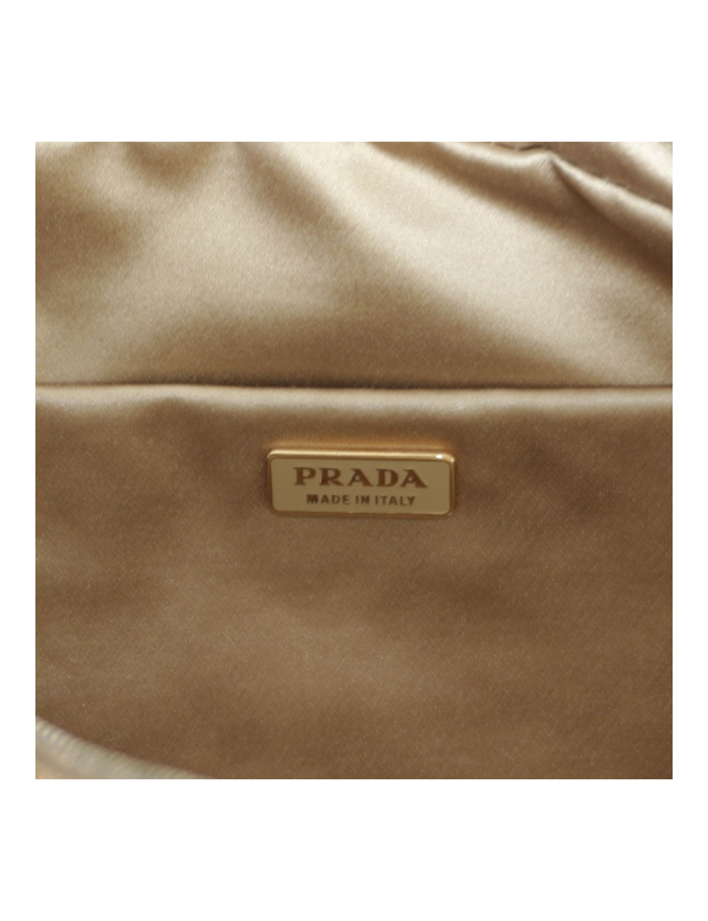Mini sac plume PRADA en croco blond