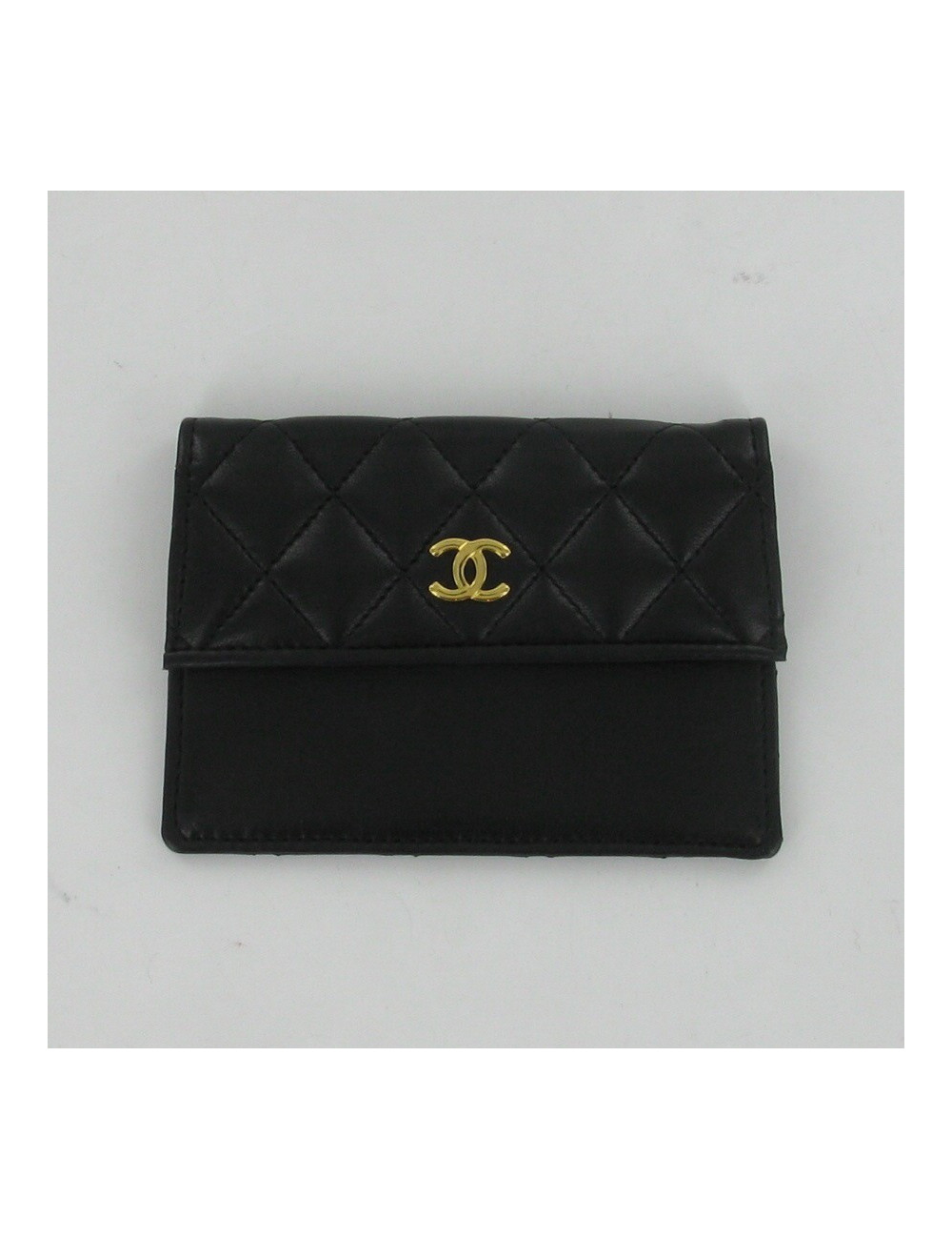 Sac vintage en cuir noir CHANEL