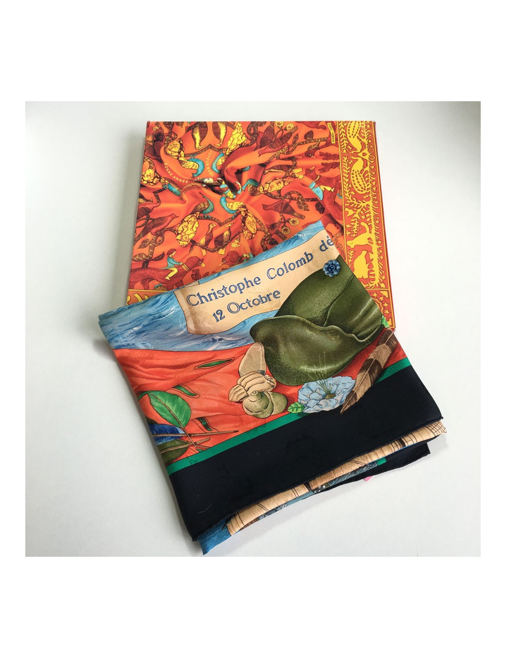 Carré HERMES "Christophe Colomb découvre l'Amérique"