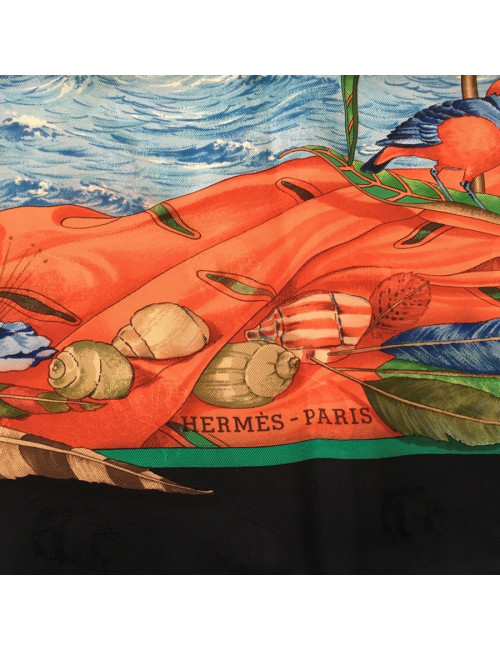 Square HERMES "Christophe Colomb discovers America" Silk