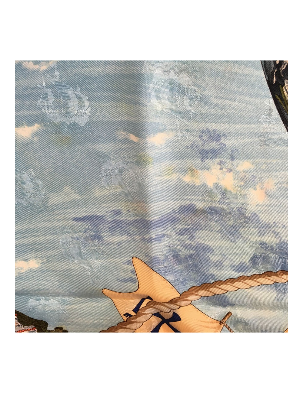Square HERMES "Christophe Colomb discovers America" Silk