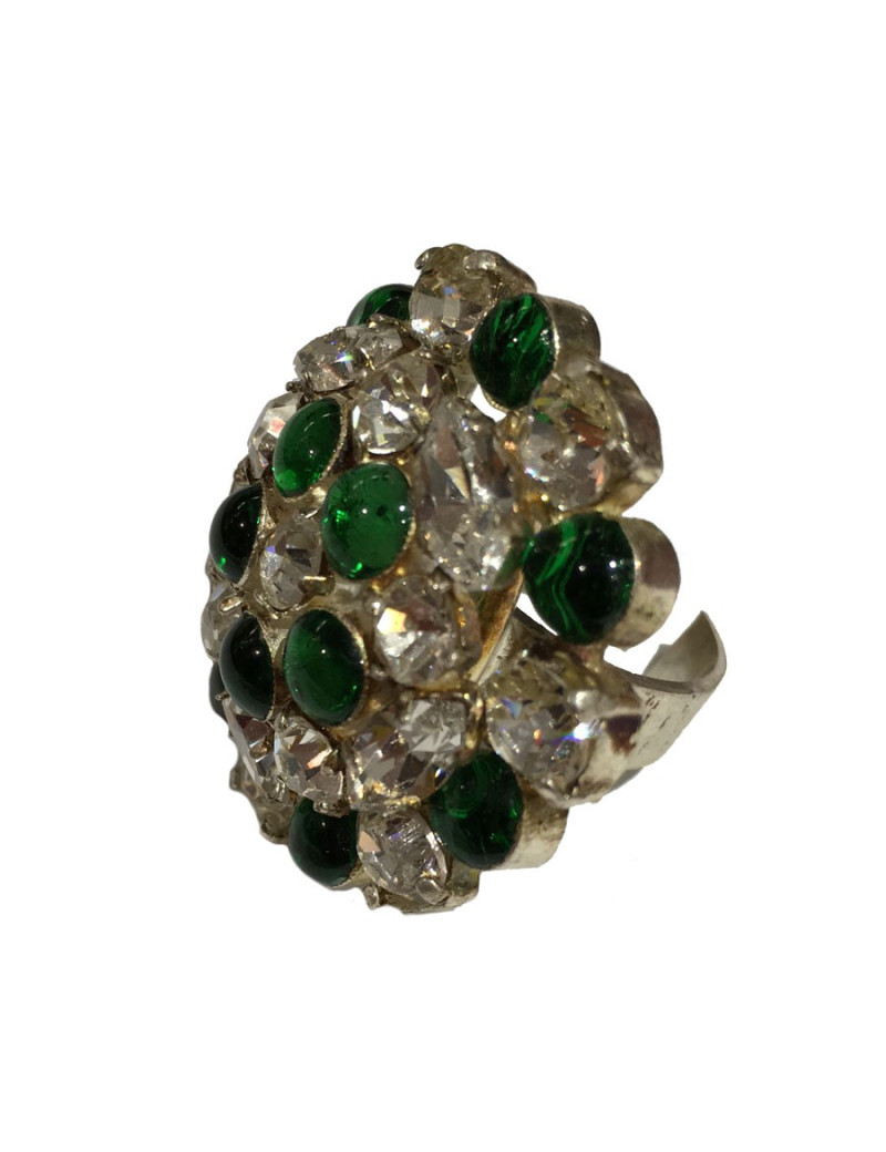 Ring flower MARGUERITE DE VALOIS in glass paste