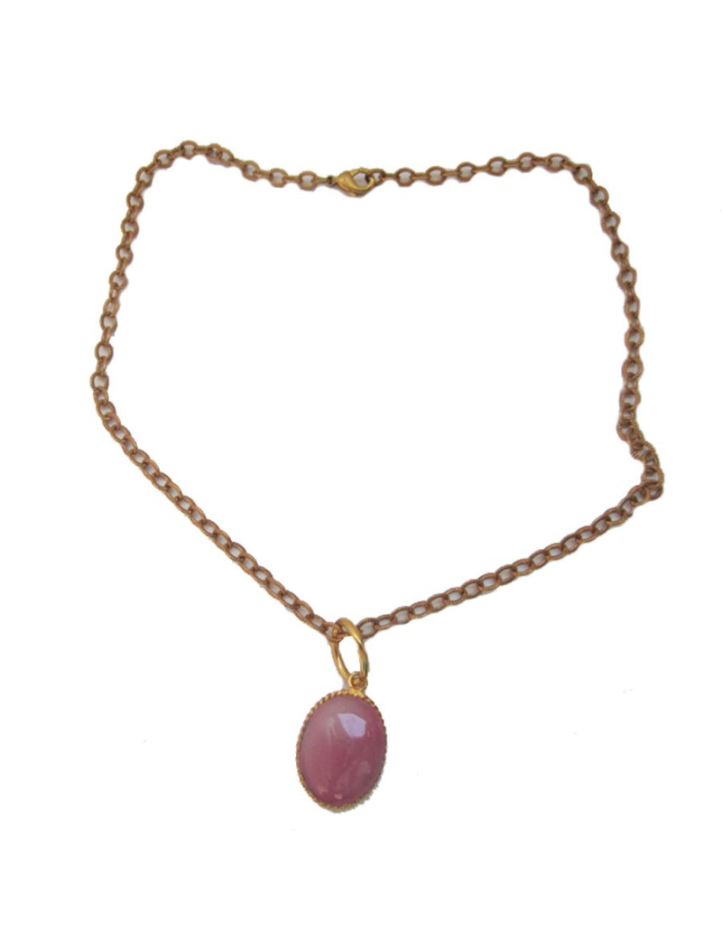Collier pendentif rose MARGUERITE DE VALOIS