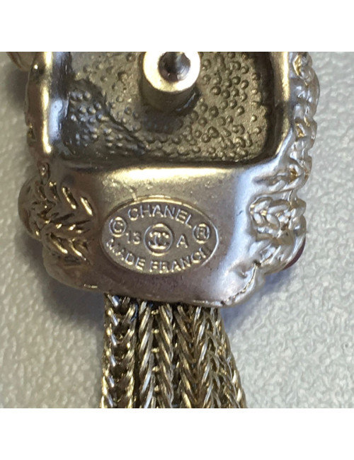 Earrings CHANEL nails pending gold metal