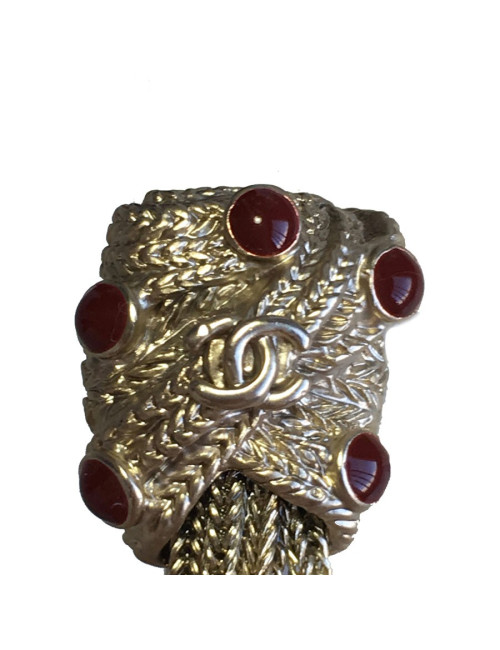 Earrings CHANEL nails pending gold metal