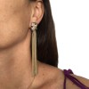 Earrings CHANEL nails pending gold metal