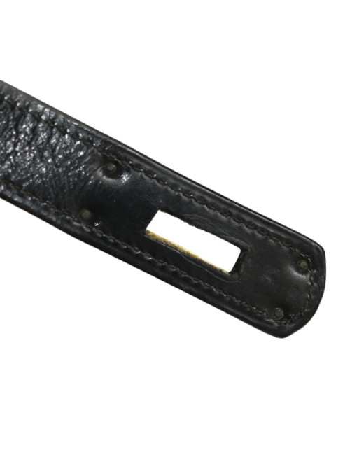 32 leather black box Vintage HERMES Kelly bag