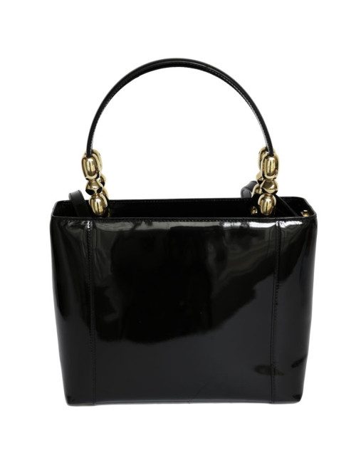 Sac 'Lady Dior' DIOR cuir verni noir 