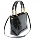 'Lady Dior' DIOR patent leather black bag