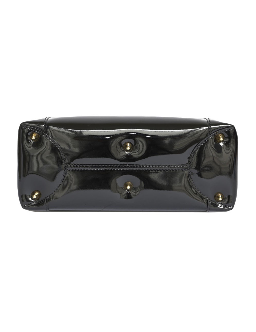 Sac 'Lady Dior' DIOR cuir verni noir 