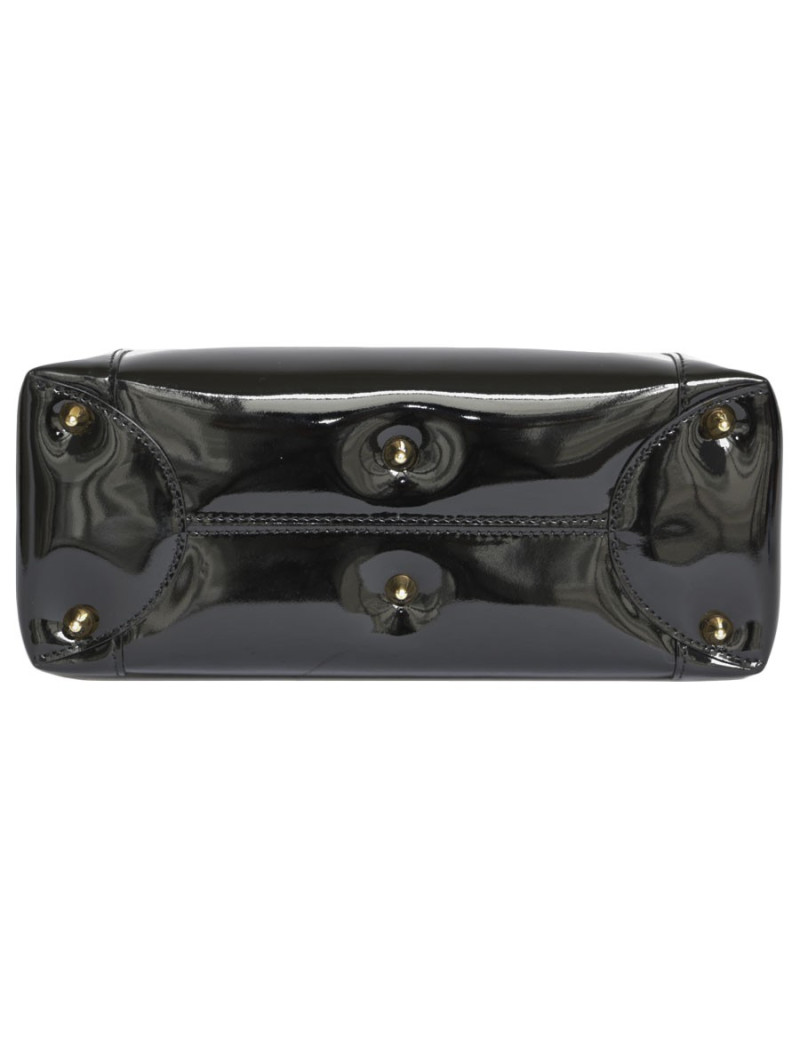 Sac 'Lady Dior' DIOR cuir verni noir 