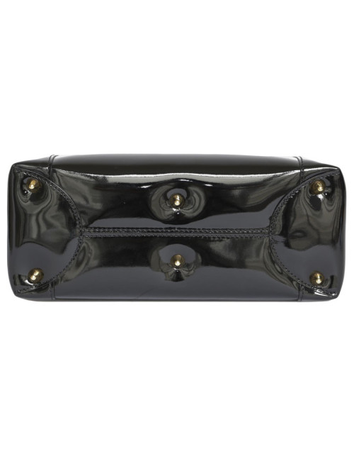 Sac 'Lady Dior' DIOR cuir verni noir 