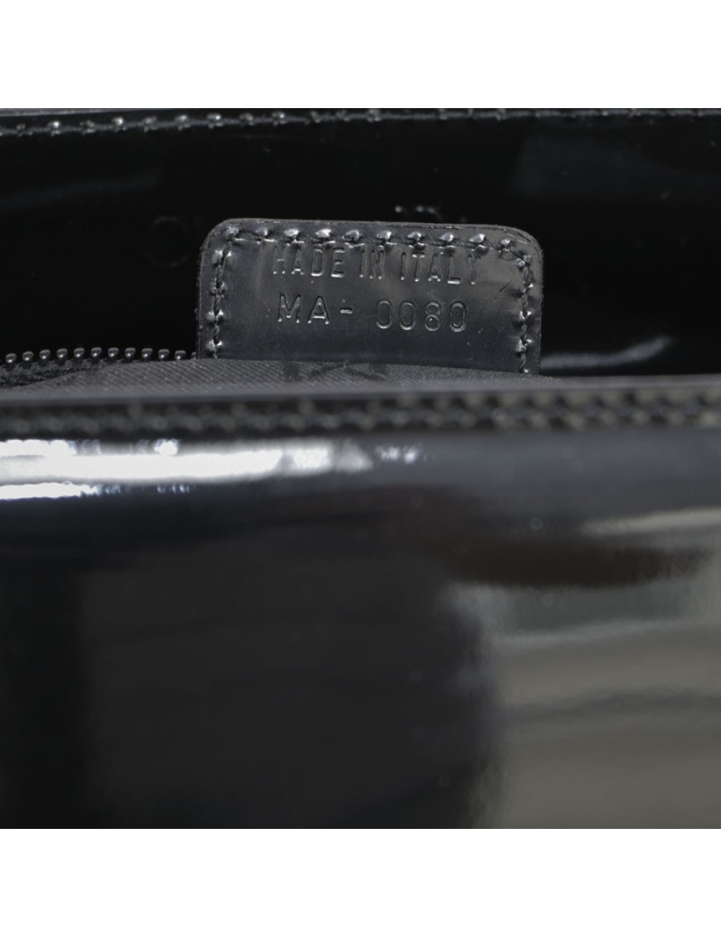 Sac 'Lady Dior' DIOR cuir verni noir 