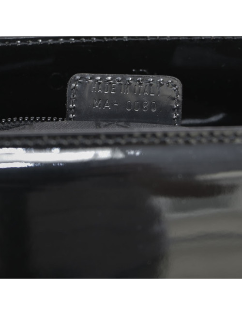 Sac 'Lady Dior' DIOR cuir verni noir 
