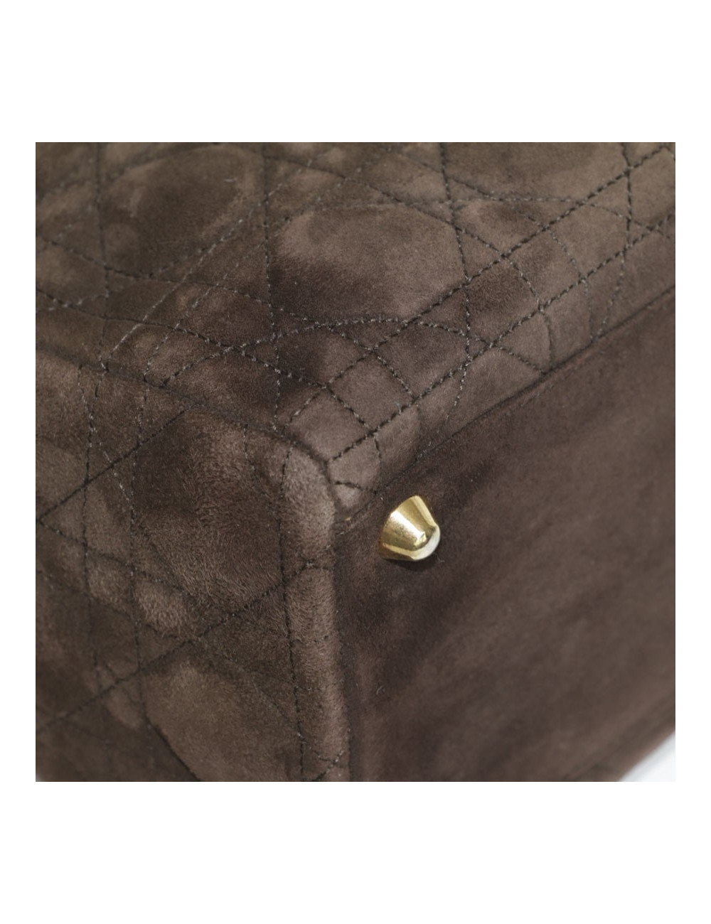 Sac 'Lady Dior' CHRISTIAN DIOR daim "cannage"