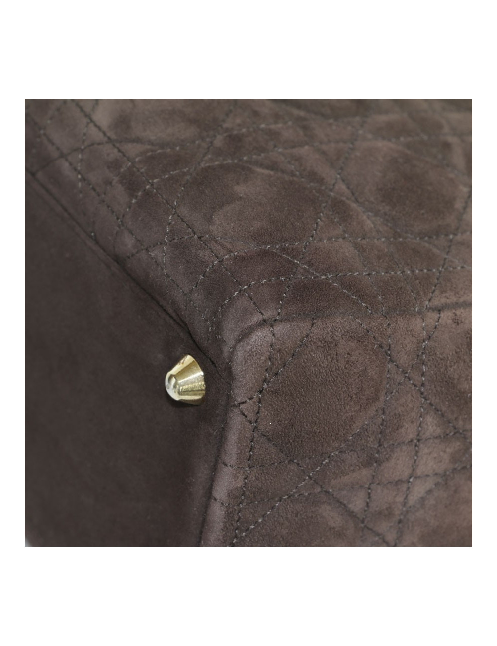 Sac 'Lady Dior' CHRISTIAN DIOR daim "cannage"