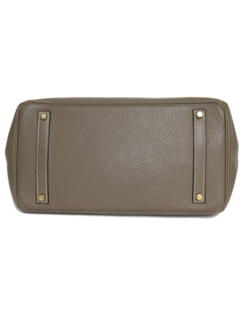 Birkin 35 HERMES cuir taurillon clémence étoupe