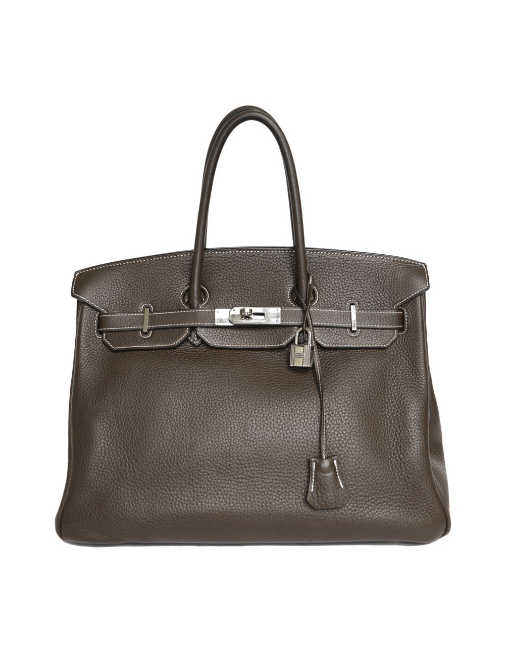 Birkin 35 HERMES cuir togo chocolat