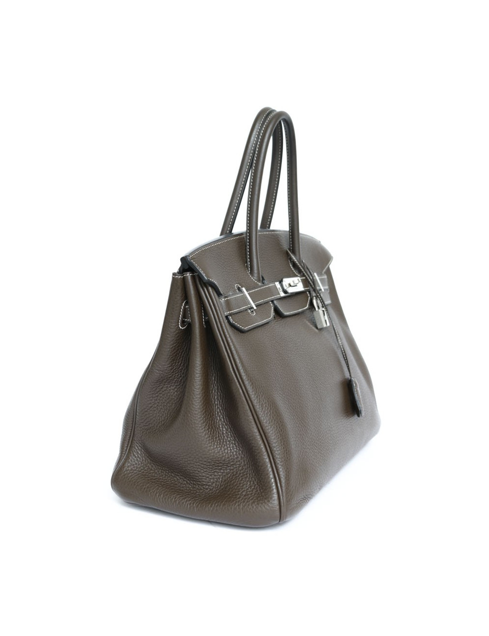 Birkin 35 HERMES cuir togo chocolat