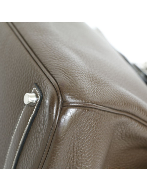 Birkin 35 HERMES cuir togo chocolat