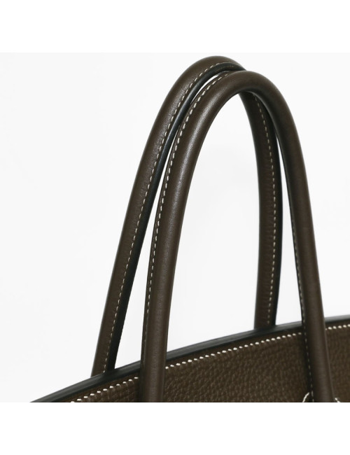 Birkin 35 HERMES cuir togo chocolat