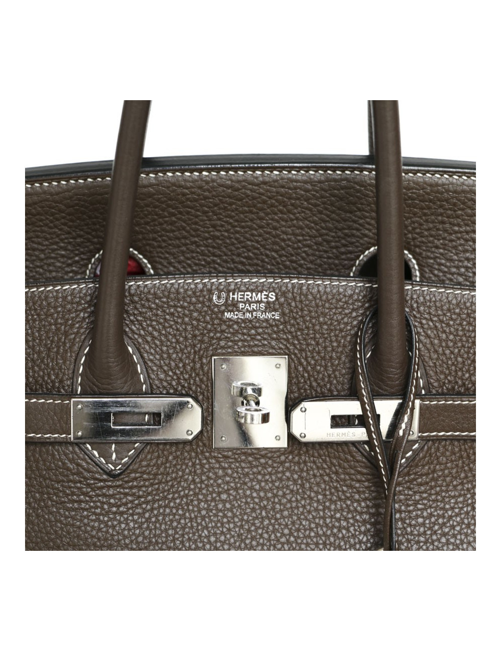 Birkin 35 HERMES cuir togo chocolat