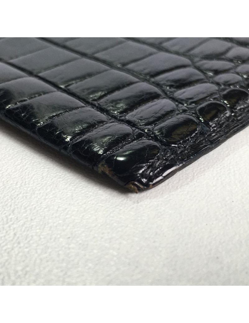 Porte-carte MORABITO en crocodile et or