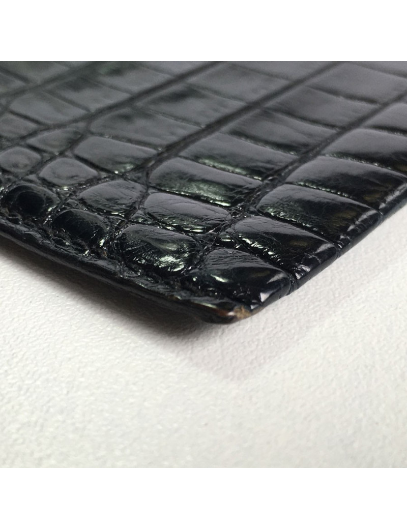 Porte-carte MORABITO en crocodile et or