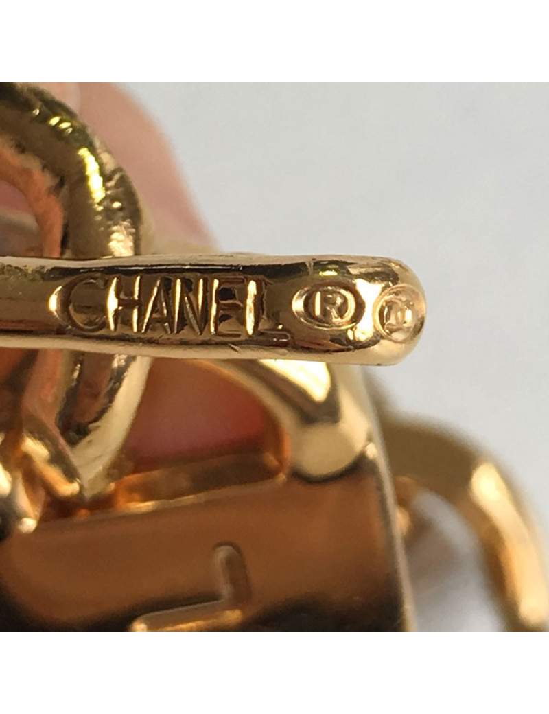 Ceinture CHANEL chaîne et cuir blanc