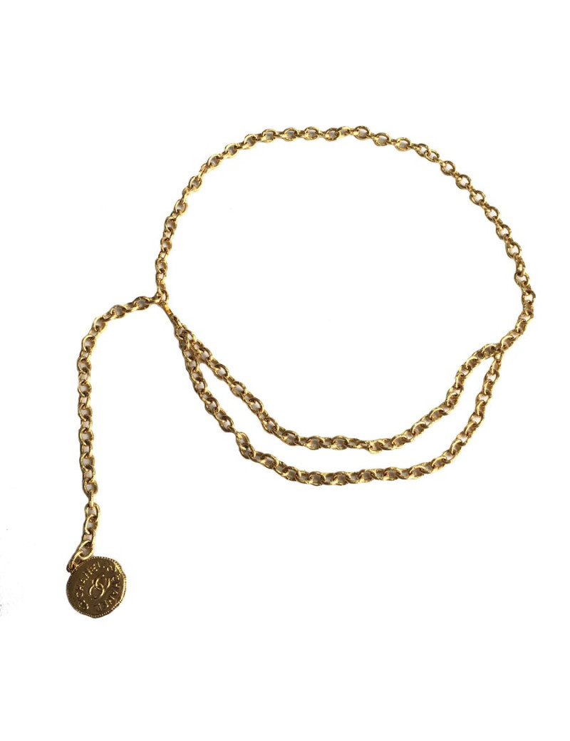 Ceinture CHANEL 90 ' chaîne dorée