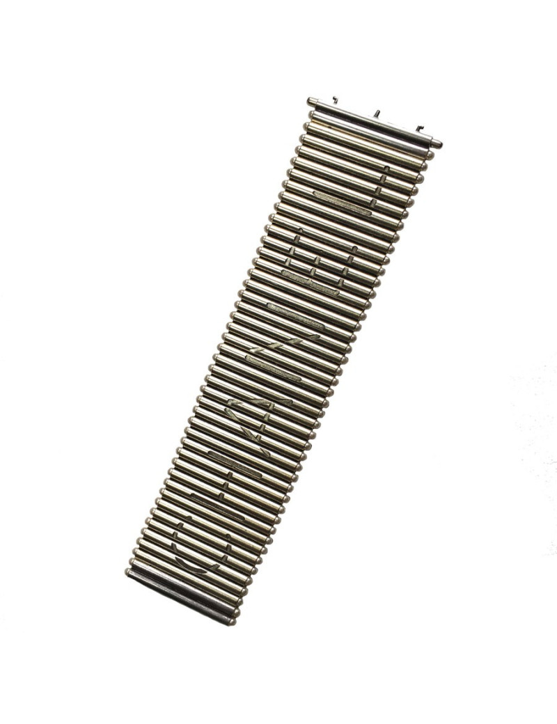 CHANEL cuff articulated in silver and pearls