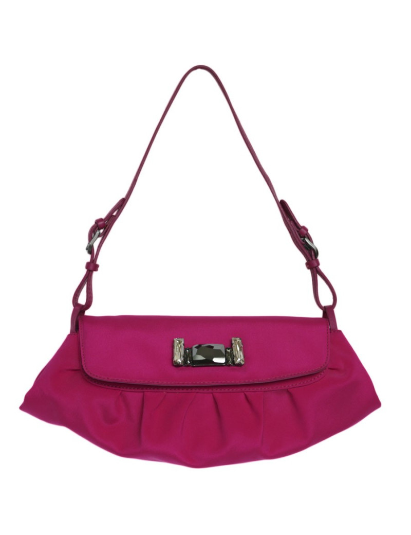 JIMMY CHOO mini bag in magenta Silk Satin