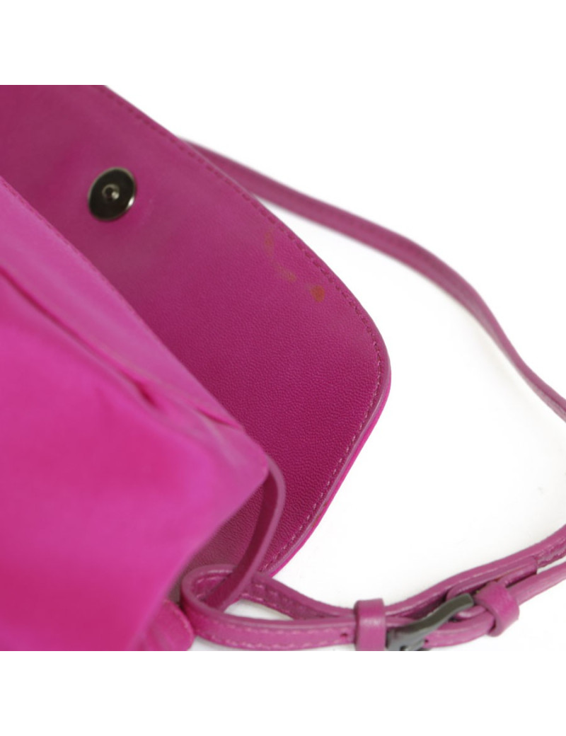 JIMMY CHOO mini bag in magenta Silk Satin