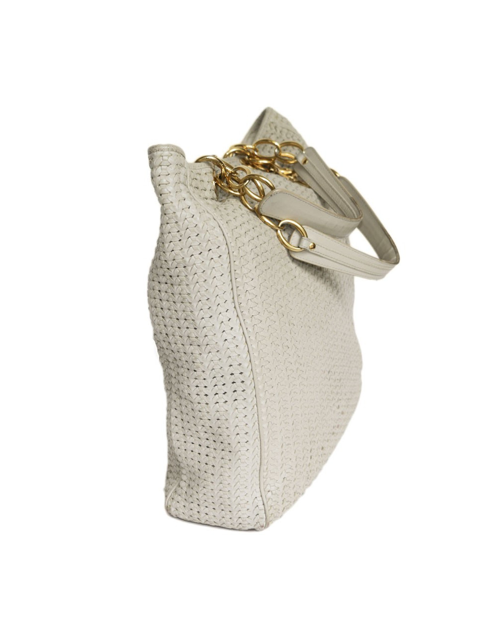 Sac cabas CHRISTIAN DIOR cuir tressé