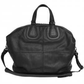 Black leather 'Nightingale' GIVENCHY bag