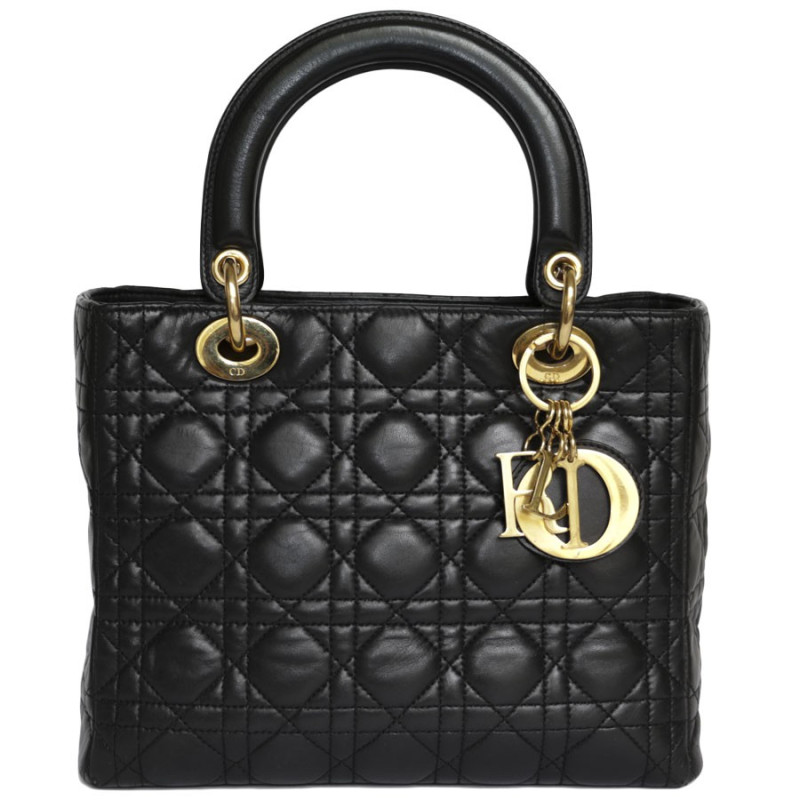 British Vogue Dior Lady Diana Bag 'Lady Dior' CHRISTIAN DIOR Black