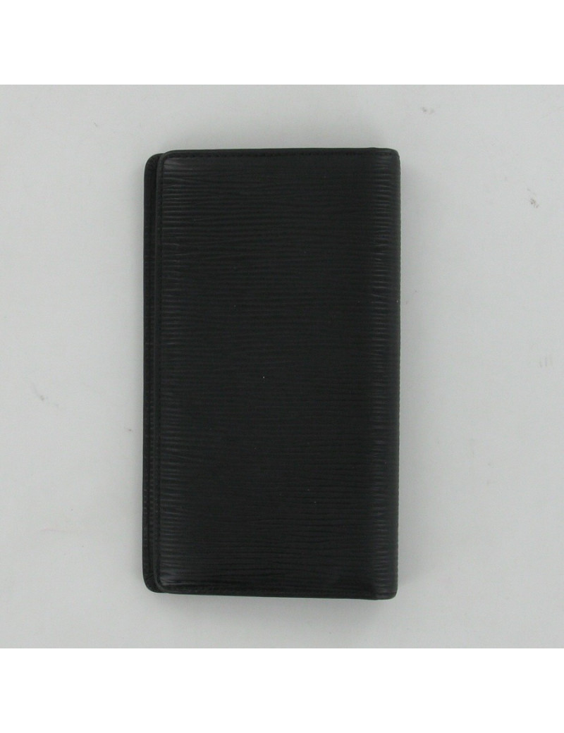 Portefeuille en cuir noir LOUIS VUITTON