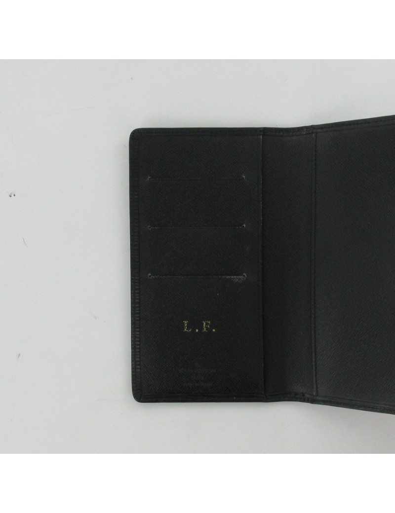 Portefeuille en cuir noir LOUIS VUITTON