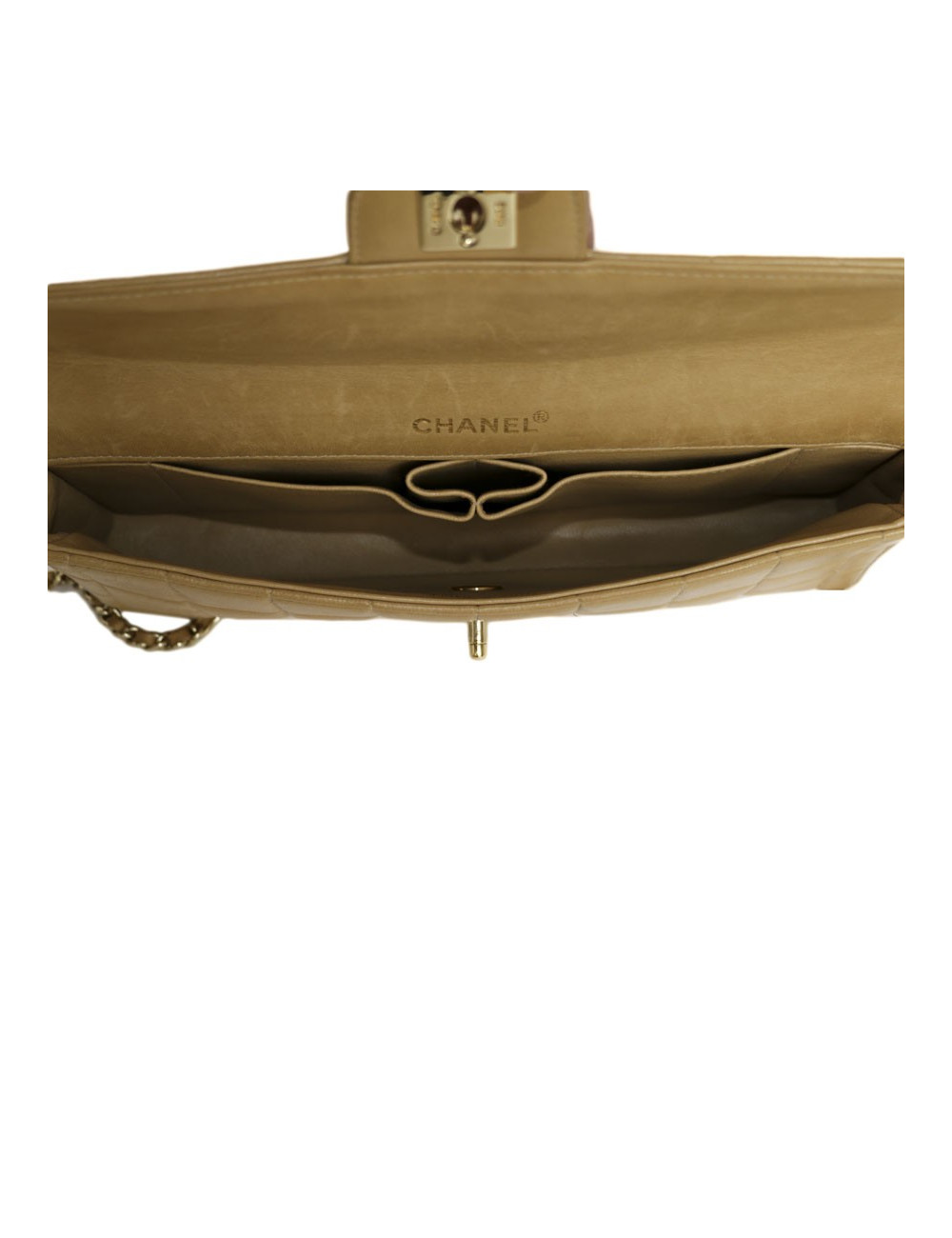 CHANEL Baguette gold bag